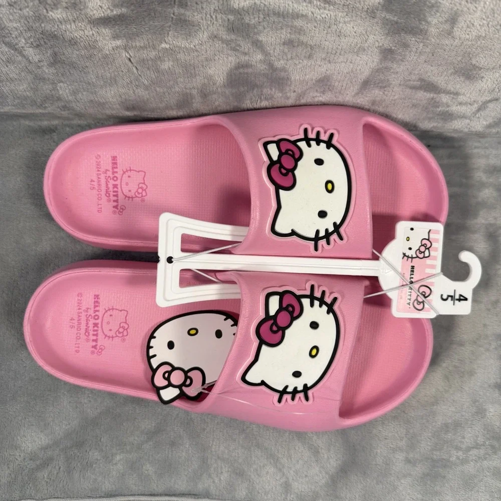 Hello Kitty Pink Girls Slides/Slip-ons‎ Size 4/5